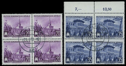 Leipziger Frühjahrsmesse 1955, 20 Pf. mit Wz. 2 Y I und 35 Pf. vom ...